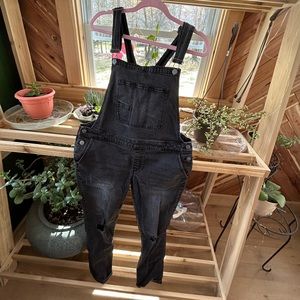 Women’s Black Overalls, Size M